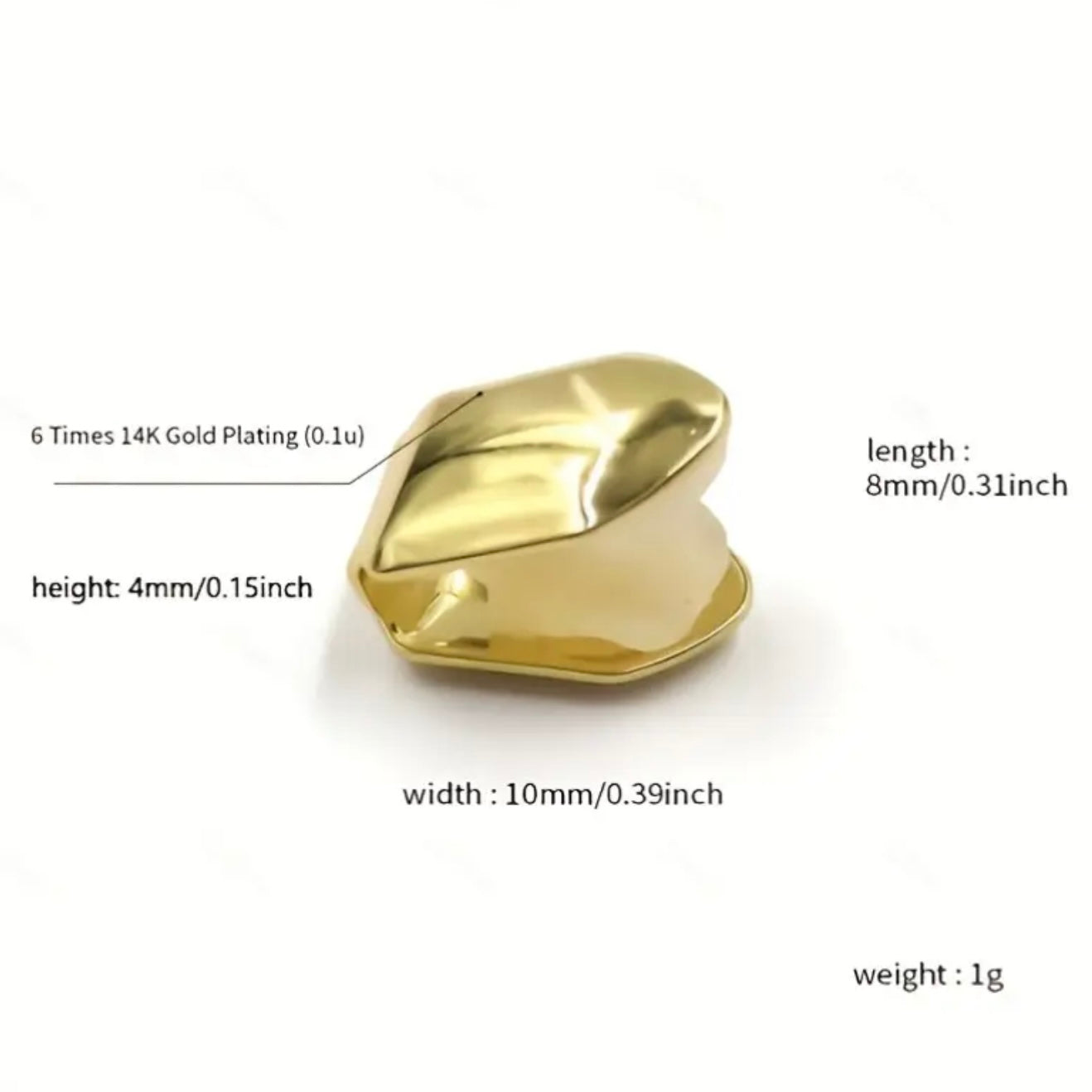 Silver Tooth Cap Grillz