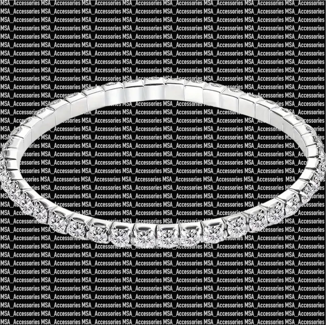 Shiny Diamond Tennis Bracelet 4mm