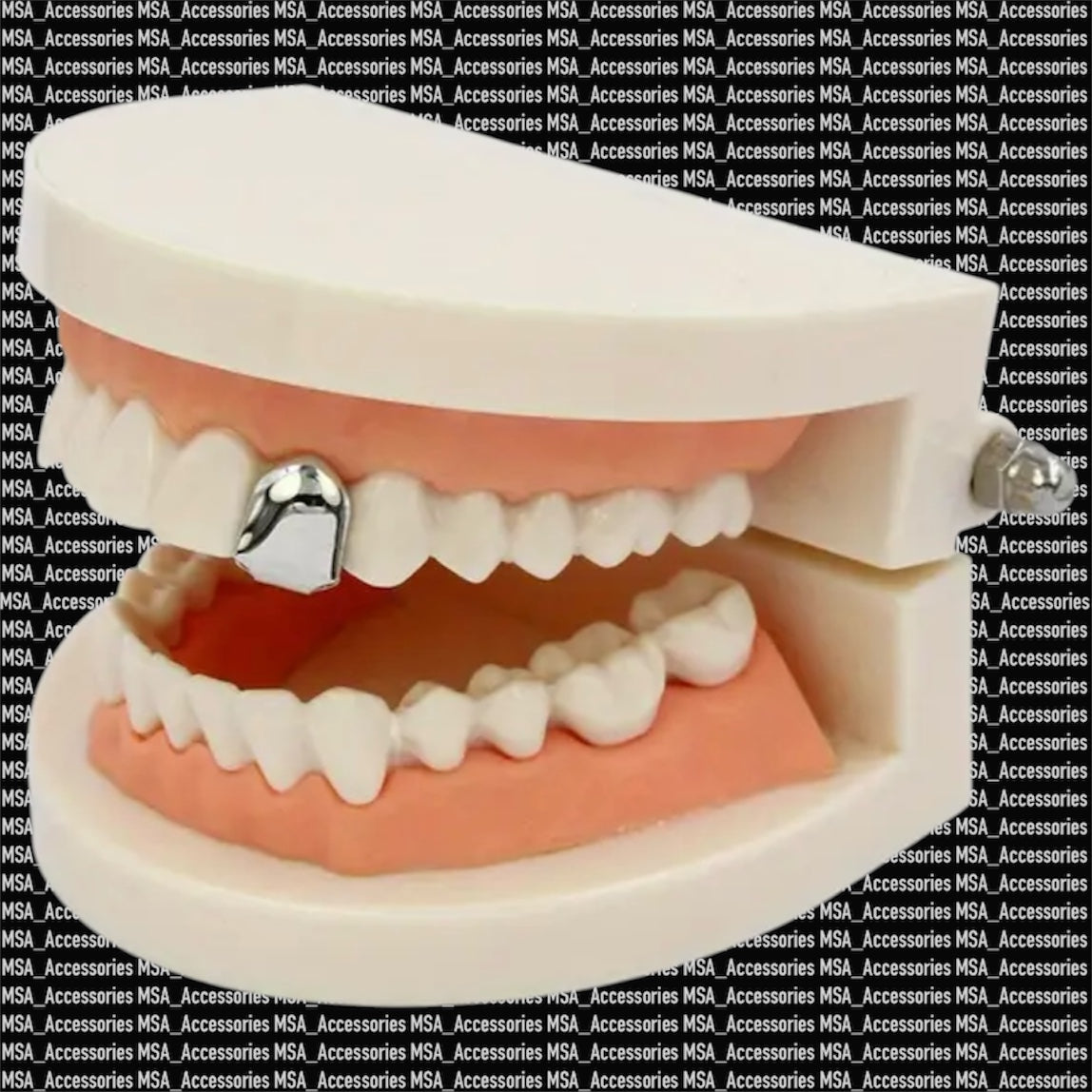 Silver Tooth Cap Grillz