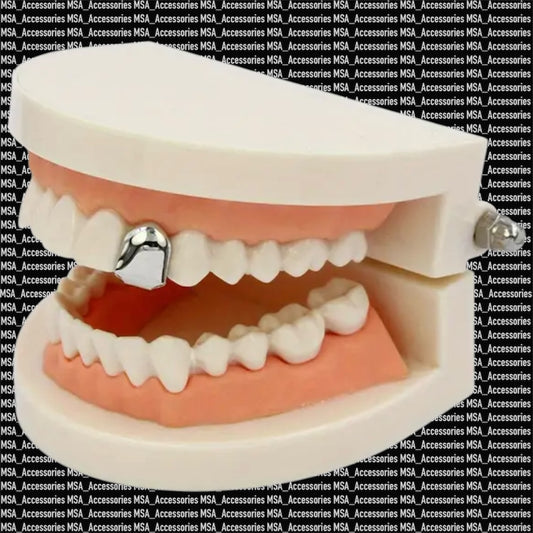 Silver Tooth Cap Grillz